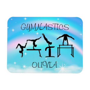 Íman Girls Gymnastics Rainbow Swirls