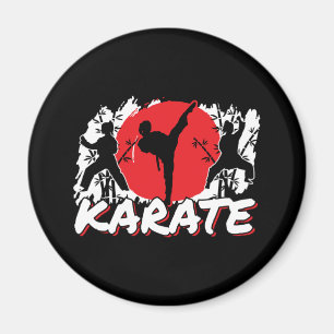 Íman Girls Karate - Tema Japonês Patriótico