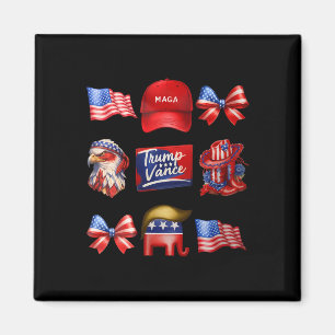 Íman Girly Coquette Trump Vance 2024 Trump Girl Republi