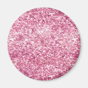 Íman Girly Pink Glitter Confetti