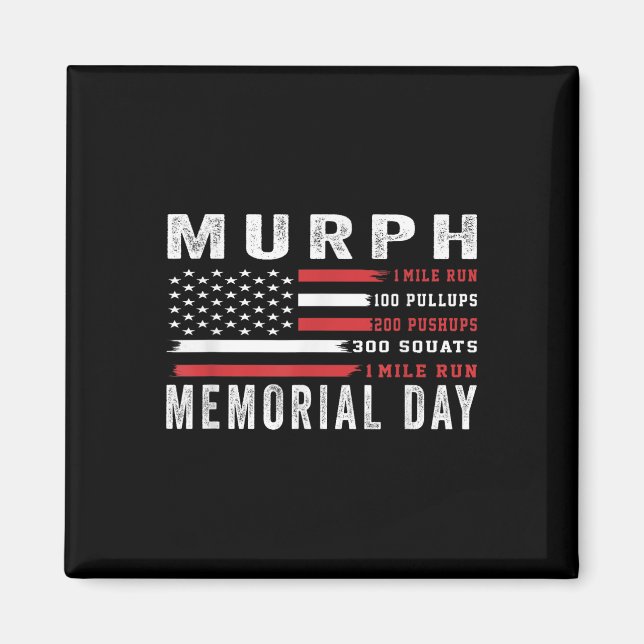 Íman Giro do Dia Memorial Americano Murph Challenge (Frente)