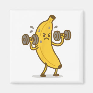 Íman Giro Engraçado de Levantamento de Peso de Banana H