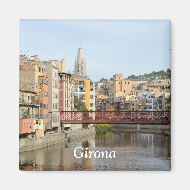 Íman Girona (Gerona) Magnet (Frente)