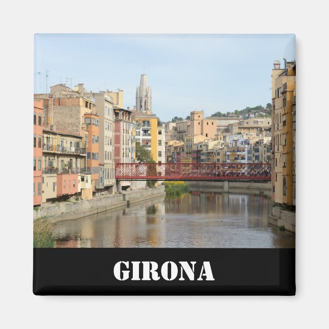 Íman Girona (Gerona) Magnet (Frente)