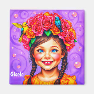 Íman GISELE ~ PÁSCOA BONNET ~ Happy Girl ~