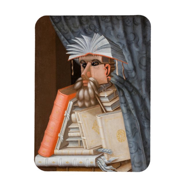 Íman Giuseppe Arcimboldo - O Bibliotecário (Vertical)