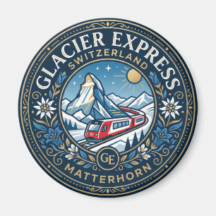 Íman Glacier Express & Matterhorn, Suíça