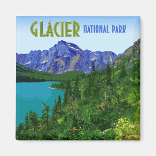 Íman Glacier National Park Montana Vintage