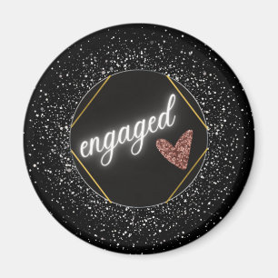 Íman Glam Black e Silver Engajados   