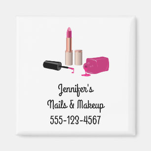 Íman Glam-Lábio Rosa E Bela Polonesa Nail Pensada