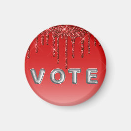 Íman Glam Red Glitter Drip 