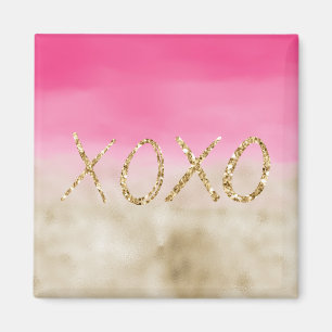 Íman Glama Dourado Cola de Água Rosa Tie Dye XOXO Glit
