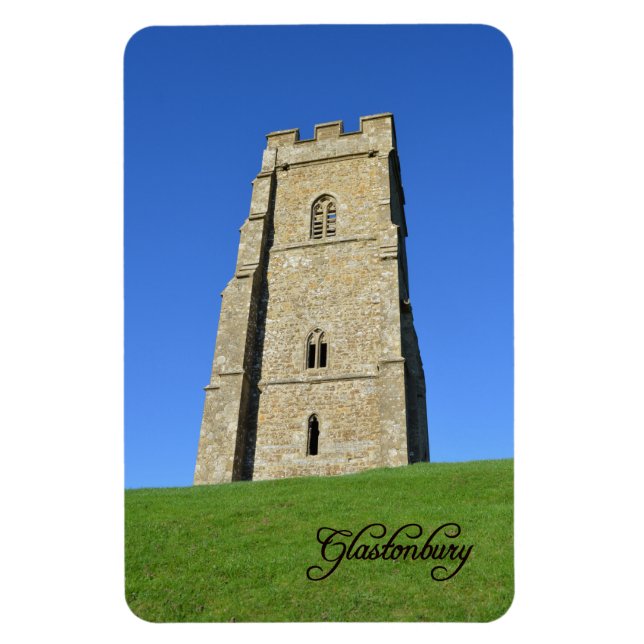 Íman Glastonbury Tor Somerset England Foto (Vertical)