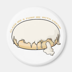 Íman Glazar-Me E Bombardear-Me Com Creme Doughnut