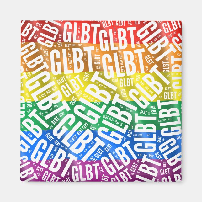 Íman GLBT WORD PATTERN WHITE -.png (Frente)
