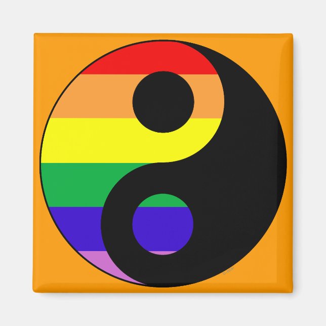 Íman GLBT YinYang (Frente)