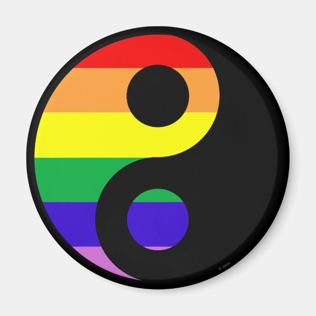 Íman GLBT YinYang (Frente)