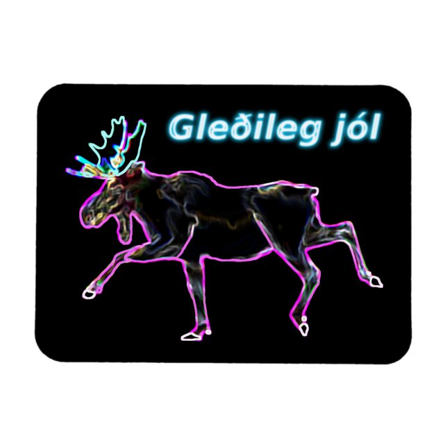 Íman Gleðileg jól - Moose Elétrica (Horizontal)