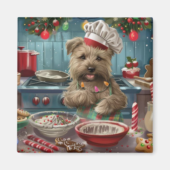 Íman Glen of Imaal Terrier Holiday Baking: Festivo (Frente)