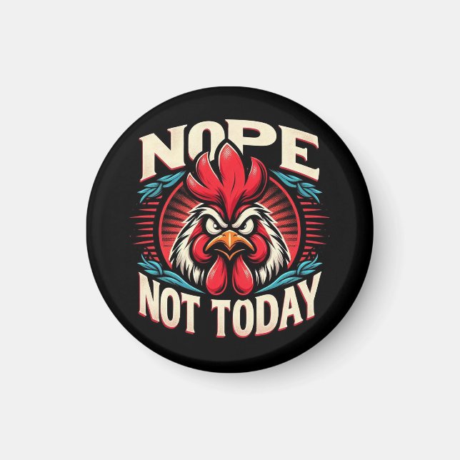 Íman "Glen the Nope Chicken" Magnet (Frente)