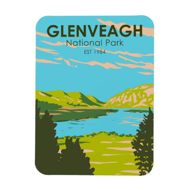 Íman Glenveagh National Park Ireland Lough Veagh Viagem (Vertical)
