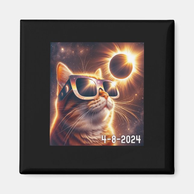 Íman Gles de Visto Solar 2024 Eclipse (Frente)