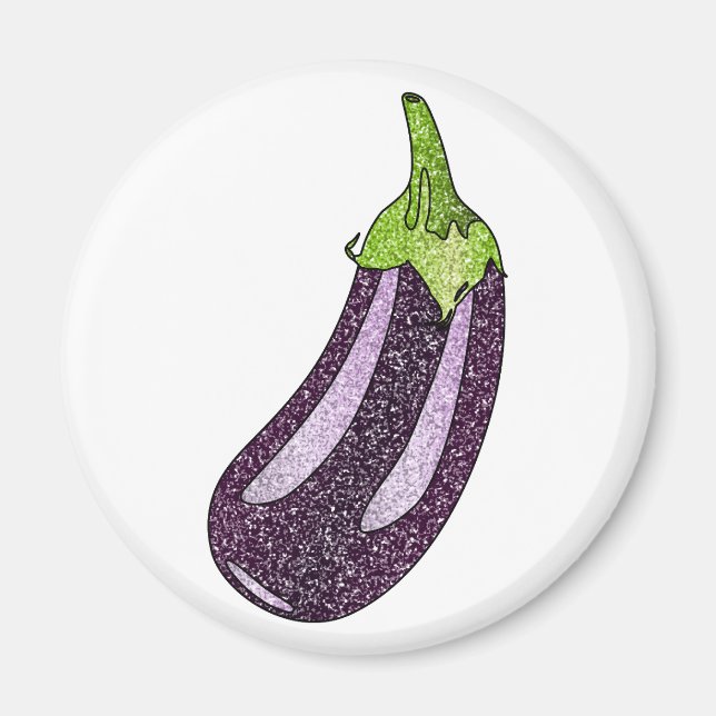 Íman Glitter EggPlant (Frente)