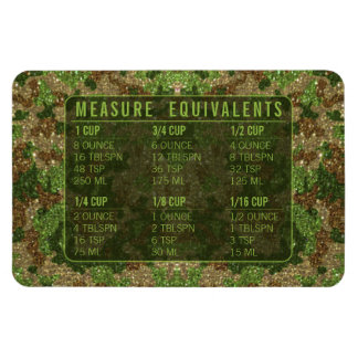 Íman Glitter Measuring Conversion Kitchen Measure Guide