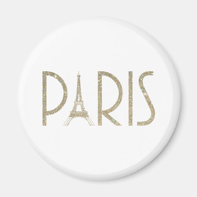 Íman Glitter PARIS Magnet (Frente)