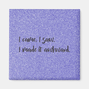 Íman Glitter Roxo Eu Fiz Um Magneta Encaminhante