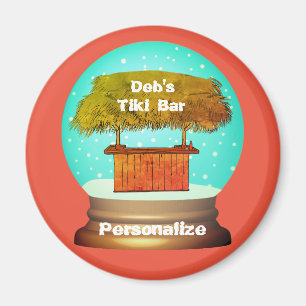 Íman Globo da neve do bar de Tiki