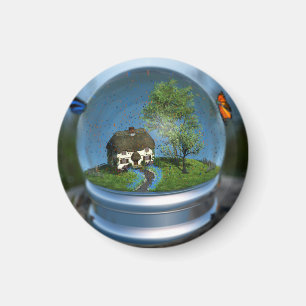 Íman Globo de Borboleta