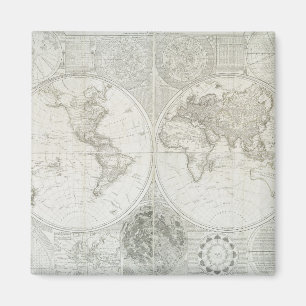 Íman Globo Terraqueous por Samuel Dunn 1787