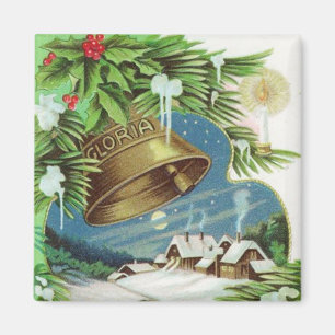 Íman Gloria Christmas Bell Vintage Magnet