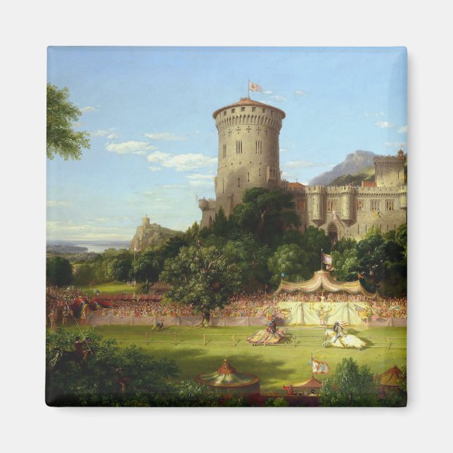 Íman Glorioso Passado (Joust Medieval) (Arte Vintage) (Frente)