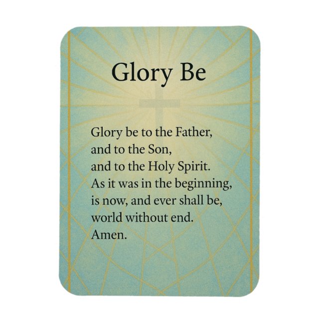 ÍMAN  GLORY BE (CATHOLIC PRAYER) (Vertical)
