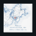 Íman Gloucester Massachusetts Map Weding Favor<br><div class="desc">Encomendamento rápido e fácil! Estes magnatas do MÃE, Gloucester, são perfeitos para receber seus convidados fora da cidade com guloseimas de boas-vindas, ou personalizá-los para sua festa de casamento. Quer você esteja casando em Cruiseport Goucester, Beauport Hotel, The Elks Bass Rocks ou no Museu do Castelo de Hammond, este Gloucester,...</div>