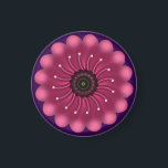 Íman Glowing Pink Fantasy Flower | Abstract Neon Floral<br><div class="desc">A vibrant and mystical floral design featuring a glowing magenta flower with soft,  velvet-like petals. Elegant curved white filaments with pollen tips radiate from the dark center,  giving it a bioluminescent or fantasy garden look. Perfect for nature lovers who appreciate a modern,  artistic twist on botanical art.</div>