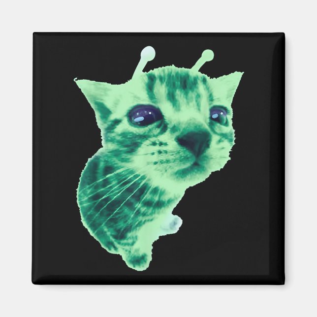 Íman Gnarp Cat Bobo Alienígena Cat Memória Brainrot Mem (Frente)