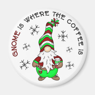 Íman Gnome é onde está o café Festa de Natal