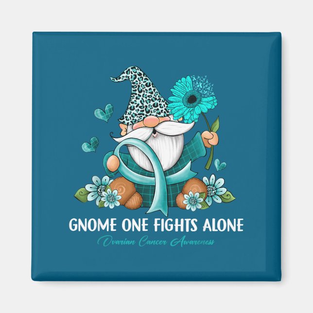 Íman Gnome Minimo do Girassol Um Luta Sozinho (Frente)