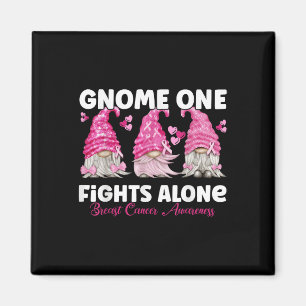 Íman Gnome One luta sozinho rosa _ Cancer da mama anão