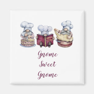 Íman Gnome Personalizado Doce Gnome Assando Gnomes