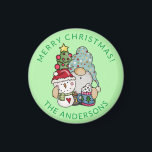 Íman Gnome Snowman Christmas<br><div class="desc">Gnome Snowman,  um magnata da festa de Natal para uma festa,  bar ou casa aberta.</div>