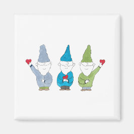 Íman Gnomes With Hearts Magnet