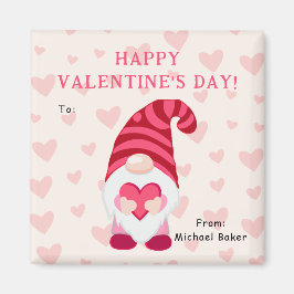 Íman Gnomo Cute Segurando Dia de os namorados de sala d