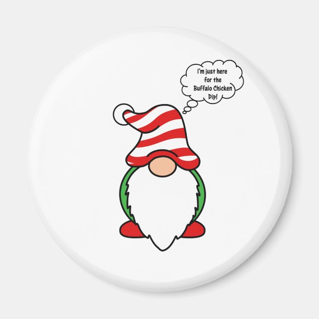 Íman Gnomo de galinha de búfalo (Frente)