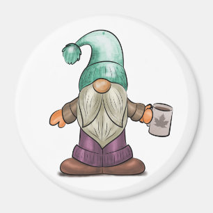 Íman Gnomo de Queda de Cubo com Mug de Café