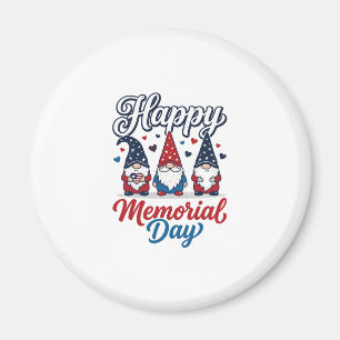 Íman Gnomo Patriótico Feliz Dia dos Veteranos Camisa Vi
