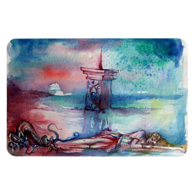 ÍMAN  GNOMON E SENHORA DO LAGO (Horizontal)